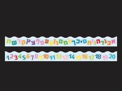 פסי עיטור אותיות ומספרים