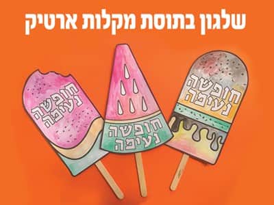 שלגון לצביעה בתוספת מקלות ארטיק